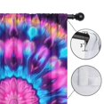 thumbnail image 4 of Blackout Kids Curtains,Colorful Tie Dye Mandala Pattern Childrens Insulated Curtains Set Of 2,Bedroom Essentials,Toddler Room Decor 52"x84", 4 of 5