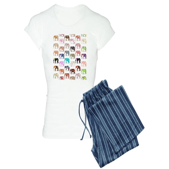 CafePress - Girly Whimsical Retro Flora - Women's Light Pajamas