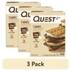 (3 pack) Quest Protein Bar, Smores, 20g Protein, Gluten Free, 4 Count