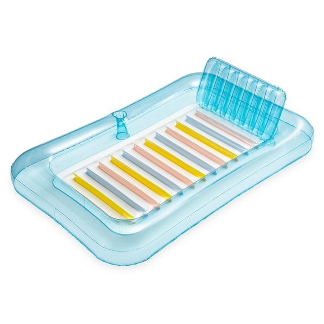 Funsicle 5.5ft Sunbeam Tanning Tub, Inflatable Pool Lounge, Blue, Age 14 & up, Unisex