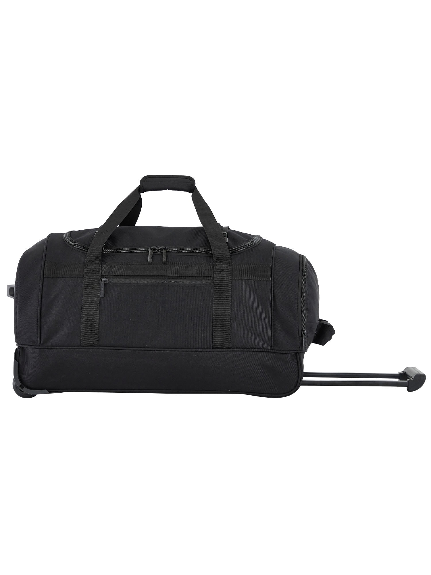 Protege Everyday Journey Medium 25" Rolling Travel Duffel with GPS Pocket, Black