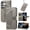 Gray, variant on Allytechgroup for Samsung Galaxy S26 Edge Flip Wallet Case, PU Leather [Butterfly & Flower Embossed] Magnetic Clasp Stand Case Built-in Card Slots & Cash Pocket Shockproof Wrist Strap, Gray