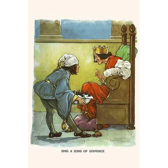 Sing A Song of Sixpence-Fine Art Canvas Print (20" x 30")