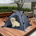 thumbnail image 5 of Pet Tent under $5! CQCYD Indoor Outdoor Pet Tent, Enclosed Cat and Dog Bed with Ground Stakes, Portable Pet House for Small Animals, 5 of 9