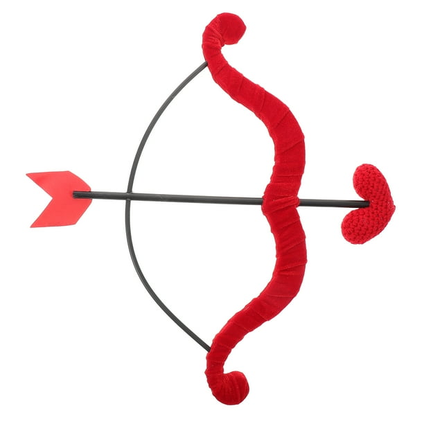 Set de arco y flecha de Cupido para San Valentín, mini set de arco y flecha, disfraz de Halloween para San Valentín, recuerdo de fiesta de cosplay, accesorios de fotografía para eventos románticos.