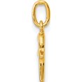 thumbnail image 2 of Ss/Gold Plated Sterling Silver Gold-Tone Polished Letter F Initial Charm (Width 5.72) (Length 15.27) - Jbsp, 2 of 5