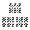 thumbnail image 3 of Sonducket 10 Pieces Traveling Backpack Mini S Steel Ring Equipment Buckle Portable Carabiner Accessories Shaped Stainless Type1 NO1, 3 of 6