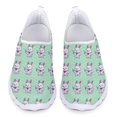 thumbnail image 1 of Zapatos casuales con estampado de conejito de enfermera de dibujos animados lindos para damas, zapatillas planas cómodas de verano para mujeres, zapatos de enfermera de trabajo de hospital para mujere, 1 of 5