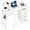 White, variant on 35.4 Inch Small Computer Desk with 3 Fabric Drawers and Power Outlet, Home Office Desk for Small Spaces, Makeup Desk with Storage Shelf, Kids Girls Teen Study Writing Desk for Bedroom, White