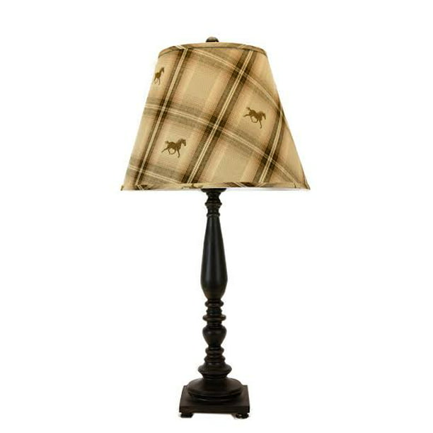 32 Cadence Black Table Lamp With, Equestrian Table Lamp