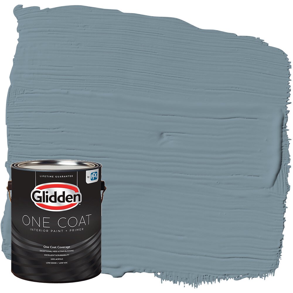 Glidden One Coat Interior Paint and Primer, Chalky Blue / Blue, Gallon