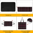 thumbnail image 4 of Colored Grid Geometry Outdoor Picnic Blanket, Foldable Waterproof Beach Mat, Portable Beach Blanket for Beach Camping, Hiking, Family Concerts, 4 of 8