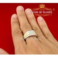 thumbnail image 2 of King of Bling's 925 Sterling White Silver Square 0.50ct Cubic Zirconia Fashion Men's Ring Size 9, 2 of 10