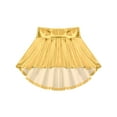 thumbnail image 5 of YiZYiF Girls Metallic Shiny Halter Crop Top with Pleated Skirt for Cheer Leader Modern Jazz Dance Wear Gold 12, 5 of 7