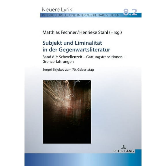 Neuere Lyrik. Interkulturelle Und Interdisziplinäre Studien: Subjekt und Liminalitaet in der Gegenwartsliteratur: Band 8.2: Schwellenzeit - Gattungstransitionen - Grenzerfahrungen; Sergej Birjukov zum