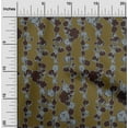 thumbnail image 1 of oneOone Silk Tabby Dark Olive Green Fabric Flower Artistic Dress Material Fabric Print Fabric By The Yard 42 Inch Wide, 1 of 4