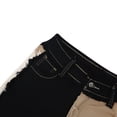 thumbnail image 3 of ITFABS Jeans Patchwork à Blocs de Couleur pour Femmes, Pantalon en Denim Taille Haute, 3 of 6