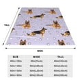 thumbnail image 3 of Salouo German Shepherd Dog Print Bed Blankets,Flannel Blanket Comfortable Air Conditioning Blanket Lightweight Blanket for Sofa Bed Travel & Couch -40"x30", 3 of 8