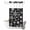 Black, variant on No Hook Shower Curtain, Snowflake Black Shower Curtains for Bathroom with See Through Top Window, Christmas Winter Snowfall Xmas Holiday Waterproof & Washable Bath Curtain Stand Up Stall 36"x72"
