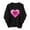 Black, variant on Valentines Day Sweatshirts Women Cute Heart Funny Valentine Pullover Sweater Tops Casual Long Sleeve Shirts, M Pink