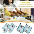 thumbnail image 5 of Naloa Puppy Licks Nose Oven Mitts and Pot Holders 4 pcs Set, Cooking Baking Grilling Kitchen Oven Glove for Cooking, 5 of 6