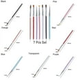 thumbnail image 2 of kurtrusly 7Pcs Acrylic Nail Brushes Professional Nail Art Design Painting Drawing Liner Pen Set, 2 of 8