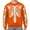 D184/Orange, variant on Afdoent Sweatshirts for Men Halloween Skeleton Print Sweatshirt Casual Crewneck Long Sleeve Pullover Comfortable for Holiday Party