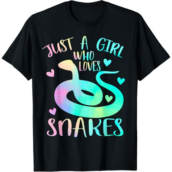 Just a Girl Who Loves Snakes Cute Snake Themed Lover Girls T-Shirt