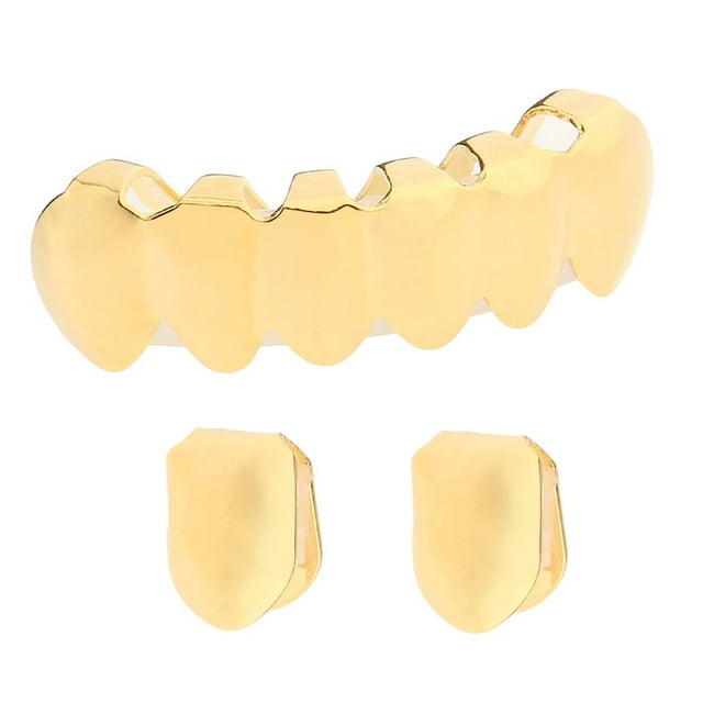 lionlar Smooth Hip 2 Top &6 Bottom Mouth Teeth Set Gold