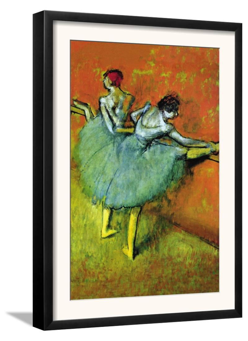 Ballet Dancers Framed Art Print Wall Art By Edgar Degas 13 5x18 5 Walmart Com Walmart Com