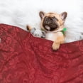 thumbnail image 3 of Disketp Vintage Burgundy Dog Blanket/Bed Cover for Dogs and Cats,Puppy Essentials-Large, 3 of 8