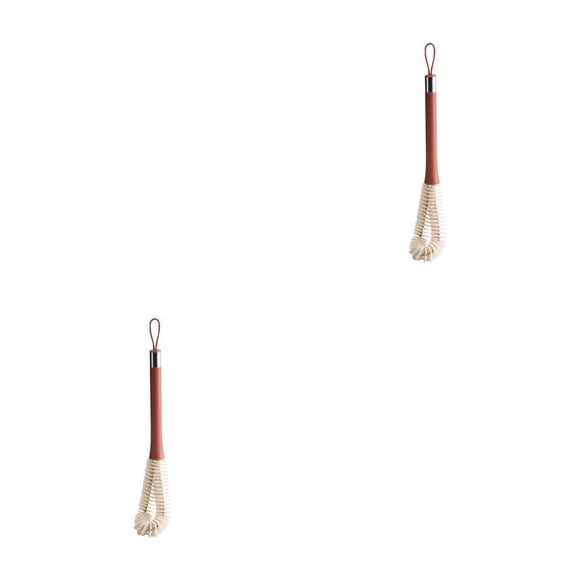 Cepillo de Limpieza Naiovety para Biberones con Mango Largo Color Rojo 2Conjunto