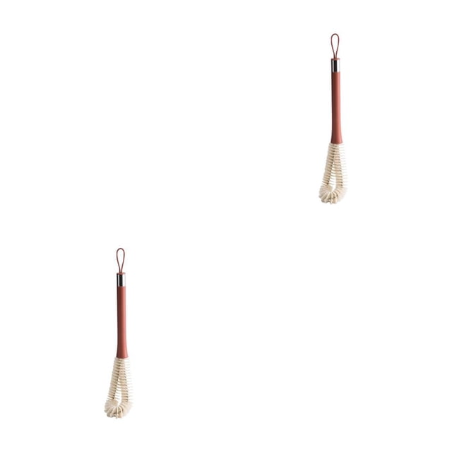 Cepillo de Limpieza Naiovety para Biberones con Mango Largo Color Rojo 2Conjunto