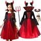 thumbnail image 2 of Disfraz de vampiro para niña, vestido de fantasía para carnaval, Cosplay para fiesta de 2 a 12 años, disfraz de Disney para actuación en escenario, 2 of 5
