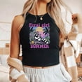 thumbnail image 2 of Feral Girl Summer Rib-Racer Tank Top , Womens Micro Rib Racer Tank Top, 2 of 6