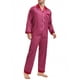 thumbnail image 4 of INSPIRAR CHIC Conjunto de Pijamas de 2 Piezas para Hombre, Camisón de Botones con Estampado, Patrón Casual, Rojo, 4 of 6