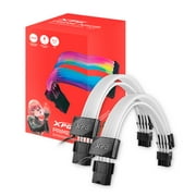XPG PRIME ARGB 8Pin 6+2 VGA Extension Cable 8.7in Cable Optical Fiber Sleeving