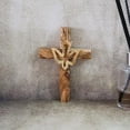 thumbnail image 2 of Cruz de Madera de Olivo de 4.5" con Paloma de Jerusalén: Artesanía de Madera de Olivo, 2 of 3