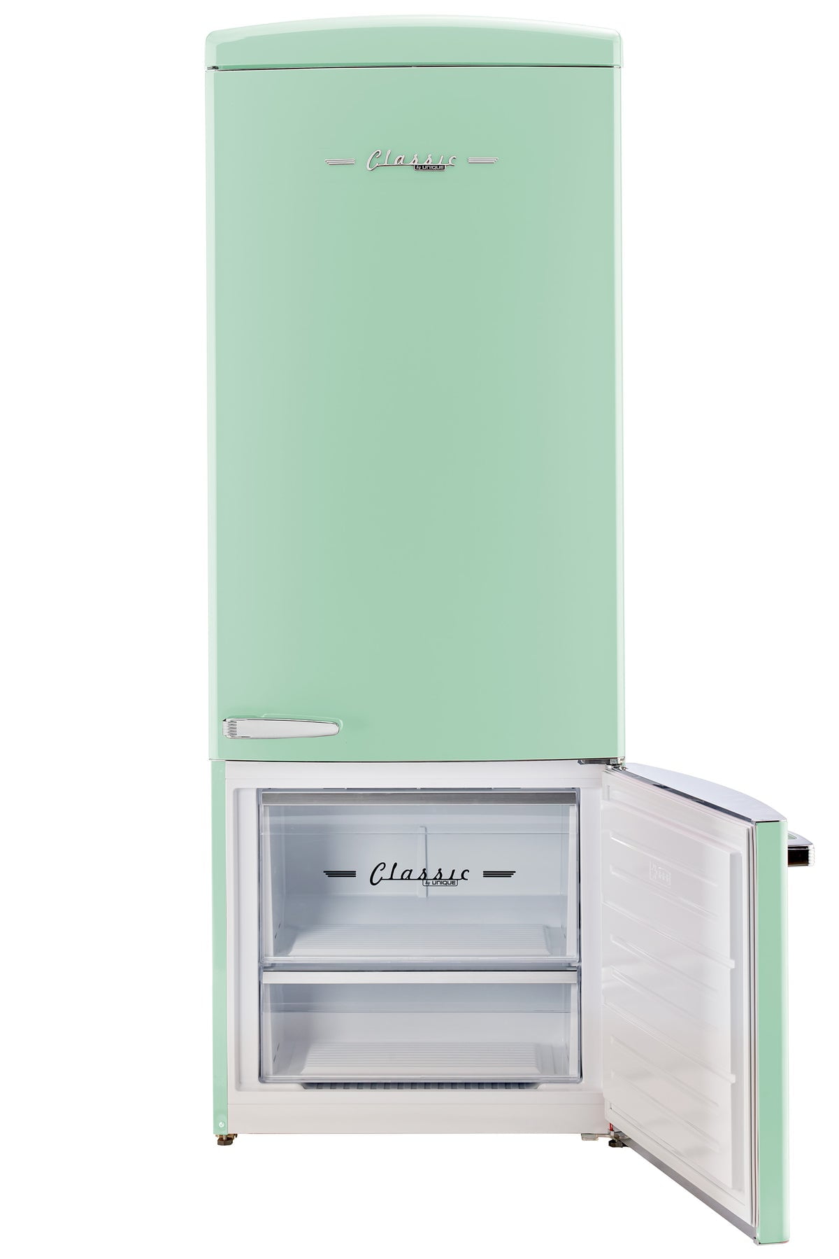 Unique 455L Summer Mint Green Bottom Mount Refrigerator