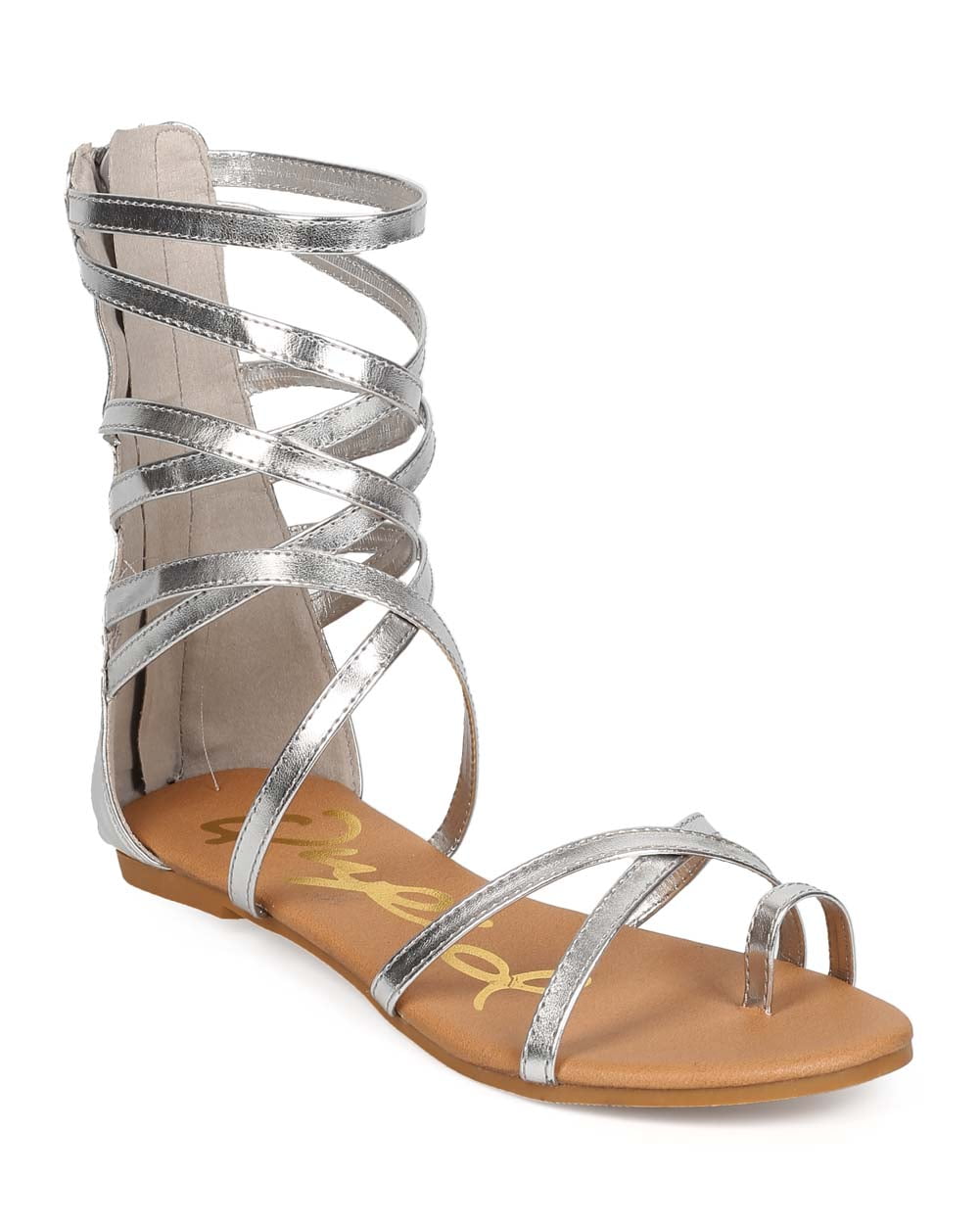 qupid criss cross sandals