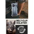 thumbnail image 4 of SUPCASE Unicorn Beetle Pro Case for iPhone15 Pro 6.1", Built-in Screen Protector & Kickstand & Belt-Clip Heavy Duty Rugged Case (Clear), 4 of 6