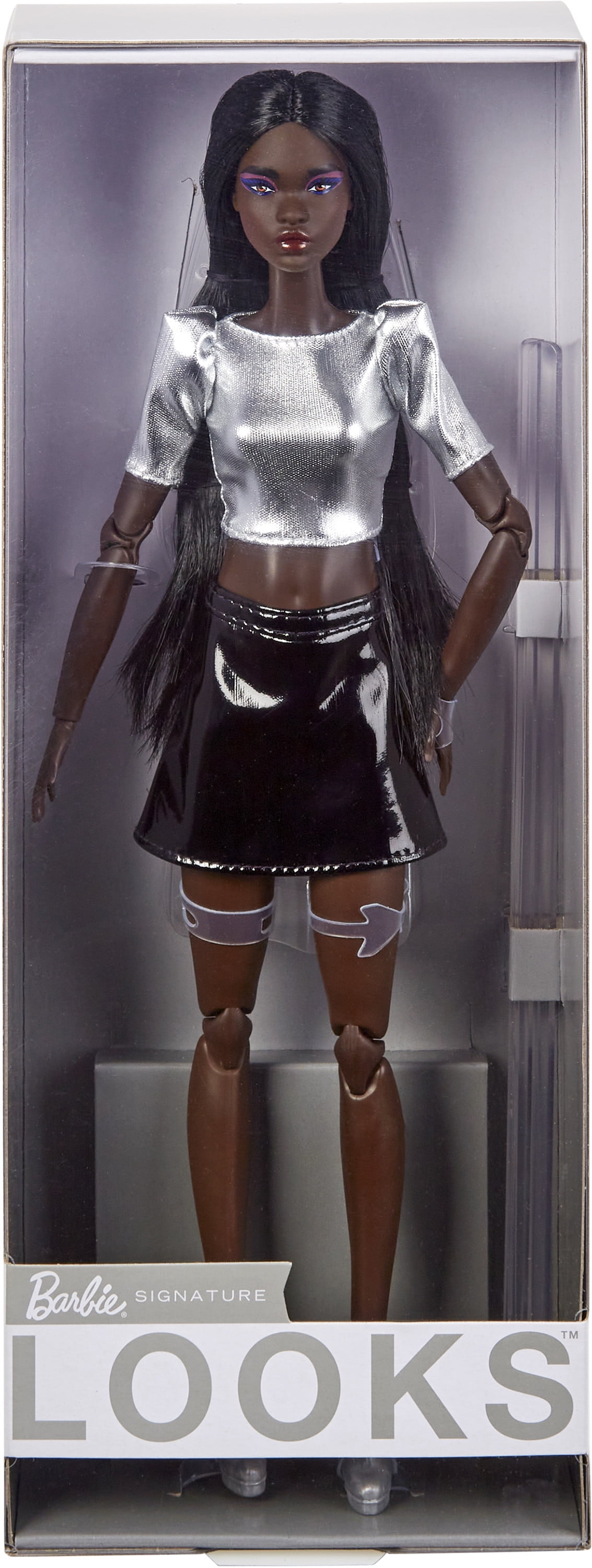 Barbie Looks Model #14 Barbie Doll African American 2022 Mattel HJW81