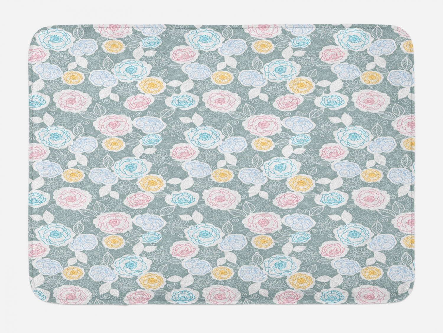 Pharmacy Pastel Print Pattern Floor Mat