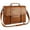 Brown, variant on Mens Messenger Bag Vintage 15.6 Inch Waterproof Leather Laptop Briefcase Large Satchel Shoulder Bag Retro Office College Computer Bag,Brown
