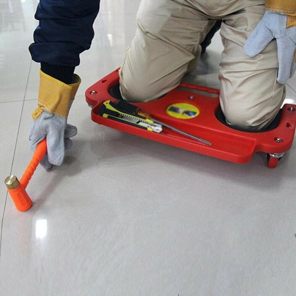 Rolling Wheeled Knee Pads Platform Wheels Workers' Laying Tiles Tools Knee Pad 19.8"
