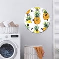 thumbnail image 7 of ZXCXRQFa Fruit Pineapple Silent Non Ticking Wooden Clock 10 Inch, Round Wall Clock,Decorative for Living Room, Kitchen, Home,Bathroom, Bedroom, Office or School, 7 of 7