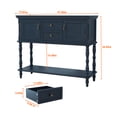 thumbnail image 4 of HLR 42" Farmhouse Modern Console Table, Entryway Table with Storage Shelf for Living Room, Navy Blue, 4 of 10