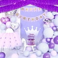 thumbnail image 3 of 6 Pack 10 Feet Metallic Foil Fringe Garland Tinsel Streamers, Boriyuan Wall Hanging Fringe Backdrop Banner for Parade Floats, Wedding, Birthday, Christmas, New Year Party Decorations (Purple), 3 of 7