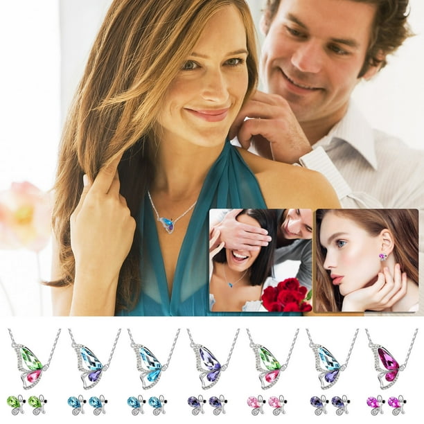 Conjunto de Collar y Pendientes de Moda onlyliua para Mujer Promoción de Temporada