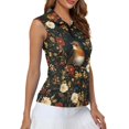 thumbnail image 4 of Whosucclay Daisy and Bird Design Ladies Golf Shirts Workout Tank Tops for Women, Anti Shrink V Neck for Fitness Sports Athletic, 4 of 7